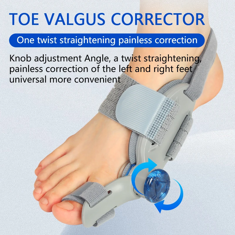 Unisex Bunion Corrector Foot Hallux Valgus Braces Rotatable Toe Separator Straightener Adjustable Pedicure Finger Toe Corrector thumbnail 5