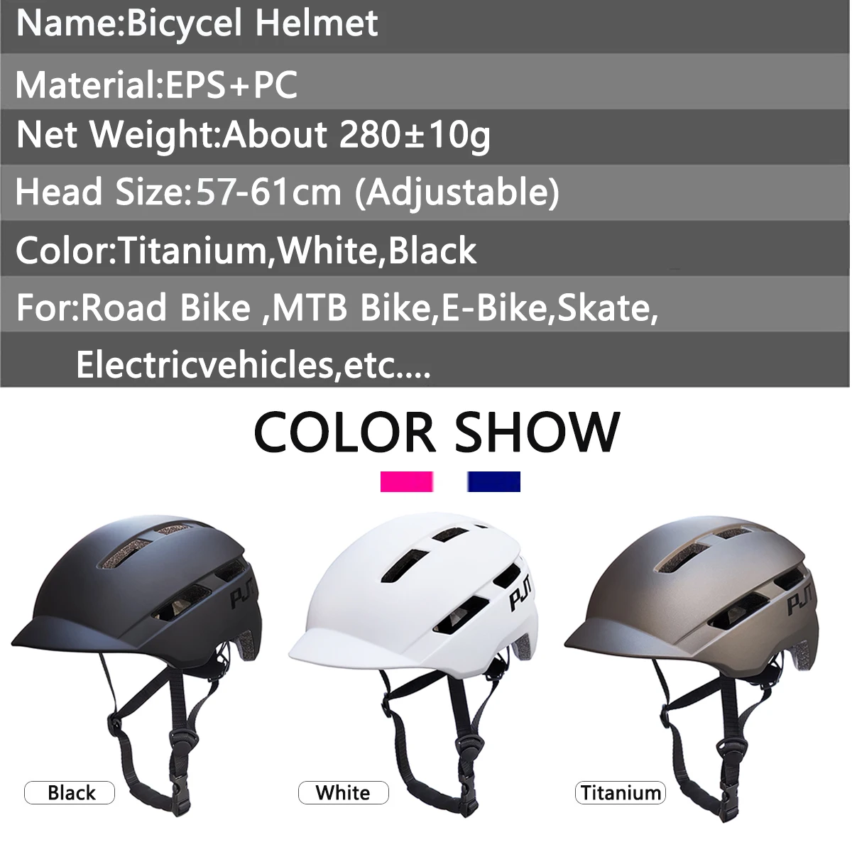 PJT New Cycling Helmet In-Mold Mountain Road USB Rechargeable Tail light Bicycle Bike Helmet Sports Safe Hat MTB Cycling Helmet thumbnail 2