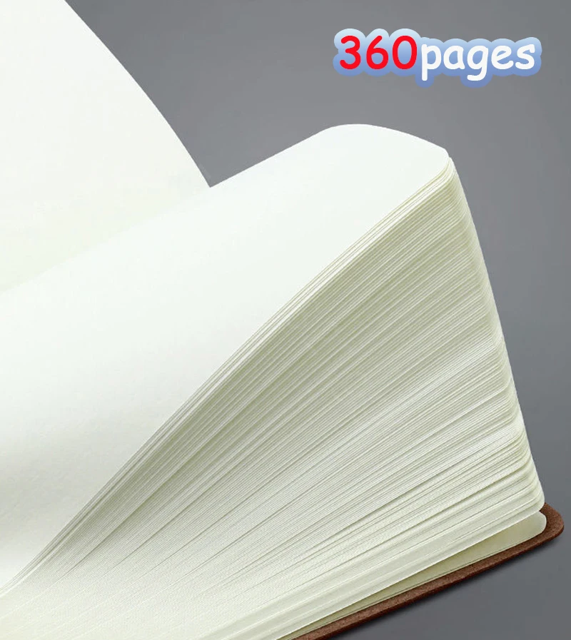 Notebooks A6 360P Lined/Blank Page Diary Planner Journal Notepad Stationery For Office School Supplies Bullet Sketch Agenda 2025 thumbnail 4