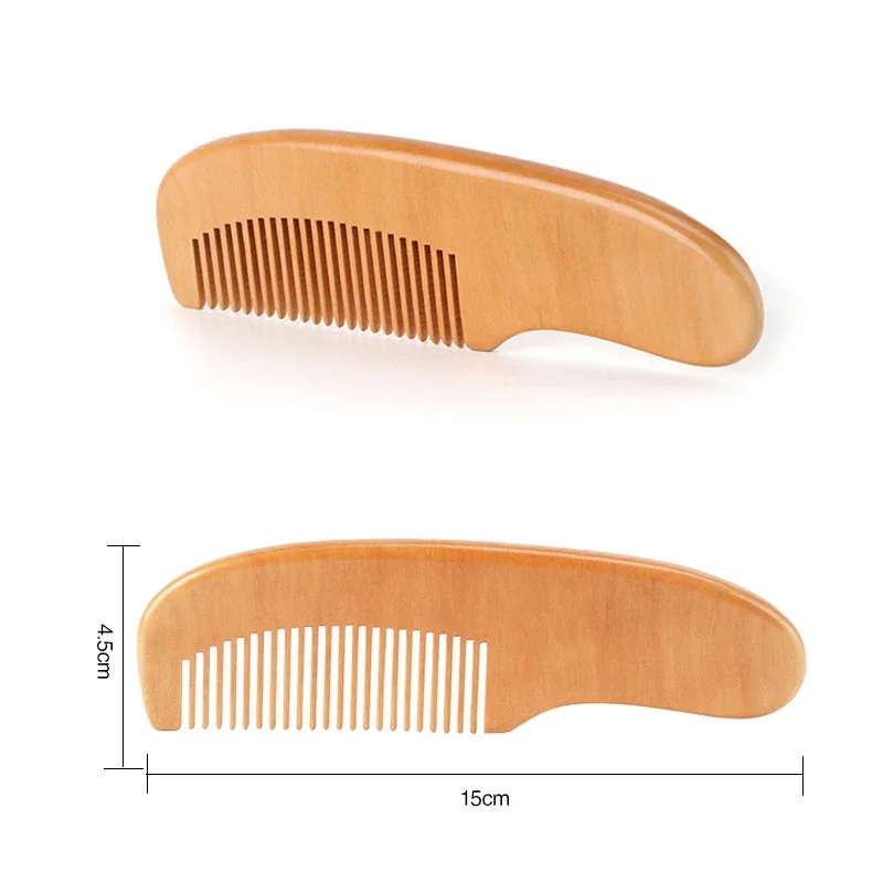 Newborn Wooden Hair Comb Natural Wool Comb Hair Brush Infant Head Massager Portable Little Child Accessories for Newborn Baby thumbnail 3