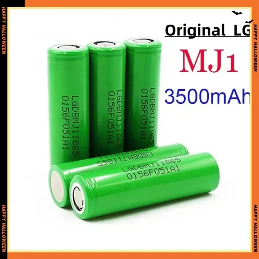 New 18650 lithium battery 3500mAh 3.7v 25A INR18650 MJ1 high power power tool battery 18650 rechargeable battery+Charger thumbnail 3