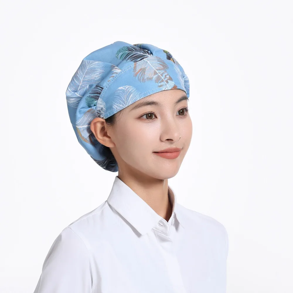Adjustable Catering Chef Hat Dustproof Oil and Soot Resistant Work Hat Breathable Cafe Bar Baker Hat Restaurant Canteen Bakery thumbnail 6