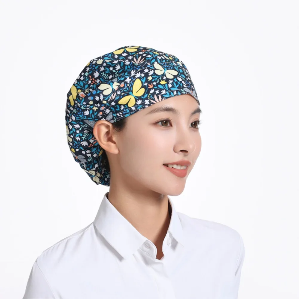 Adjustable Catering Chef Hat Dustproof Oil and Soot Resistant Work Hat Breathable Cafe Bar Baker Hat Restaurant Canteen Bakery thumbnail 3