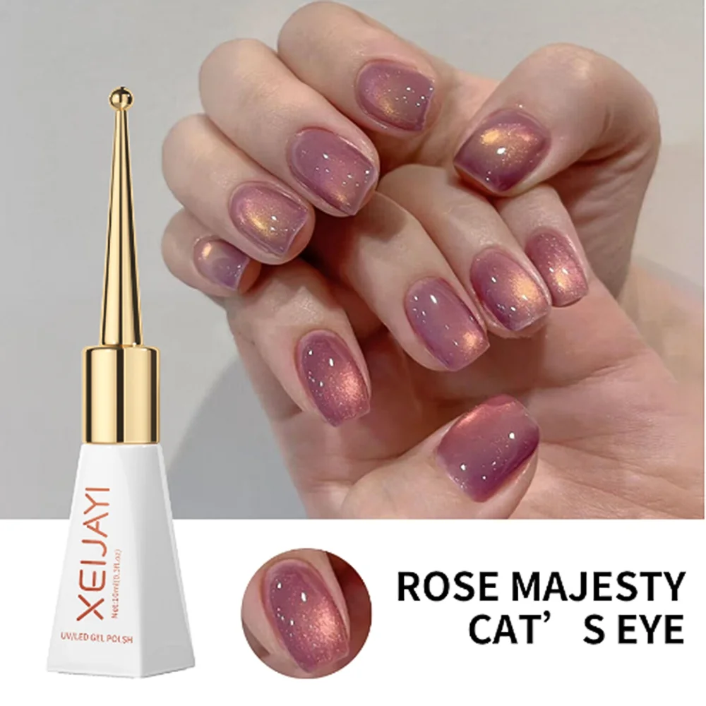 1Pcs XEIJAYI Magnetic Cat's Eye Gel Nail Polish Red/Pink/White/Nude Phototherapy Glue Sparkly Semi Permanent Manicure Varnish * thumbnail 2
