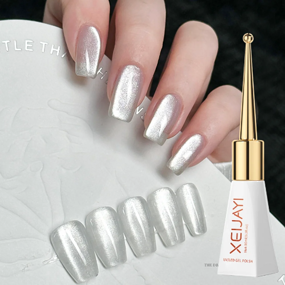 1Pcs XEIJAYI Magnetic Cat's Eye Gel Nail Polish Red/Pink/White/Nude Phototherapy Glue Sparkly Semi Permanent Manicure Varnish * thumbnail 5