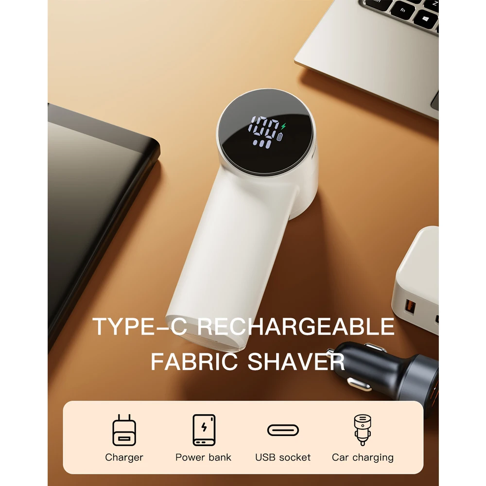 coldSky Fabric Shaver Lint Remover 3 Speeds Rechargeable Electric Portable Sweater to Remove Pilling for Clothes Couch Blanket thumbnail 6