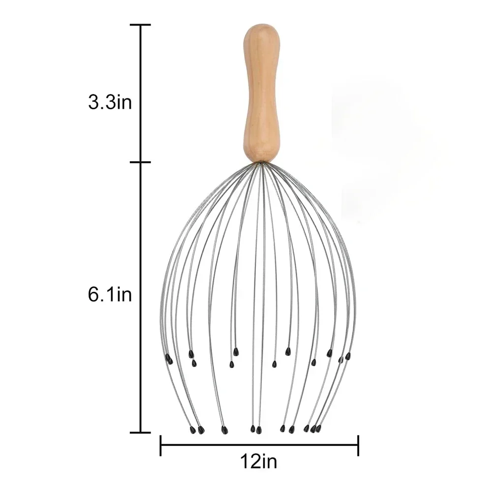Octopus Head Massager 28 Fingers Scratching Scalp Relaxation Relief Scratcher Relieves Tension Random Body Massager Health Care thumbnail 6