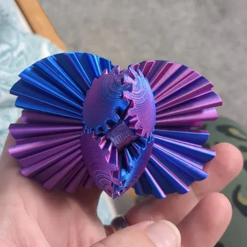 Gear Ball 3D Printed Fidget Toys Spin Ball or Cube Stress Relief Desk Toy Anxiety Relax Activity For Adults Kids Gift thumbnail 3