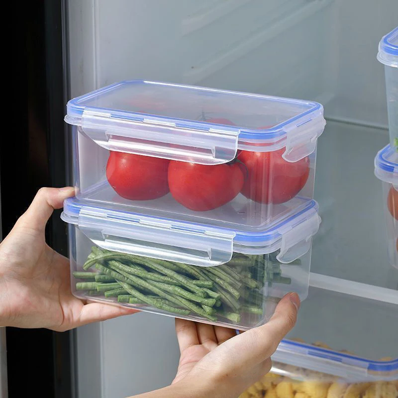 1PC 550/1000/1500/2500ml Refrigerator Food Storage Box With Plastic Lid Prepare Food Freshness Preservation Box Picnic Box thumbnail 4