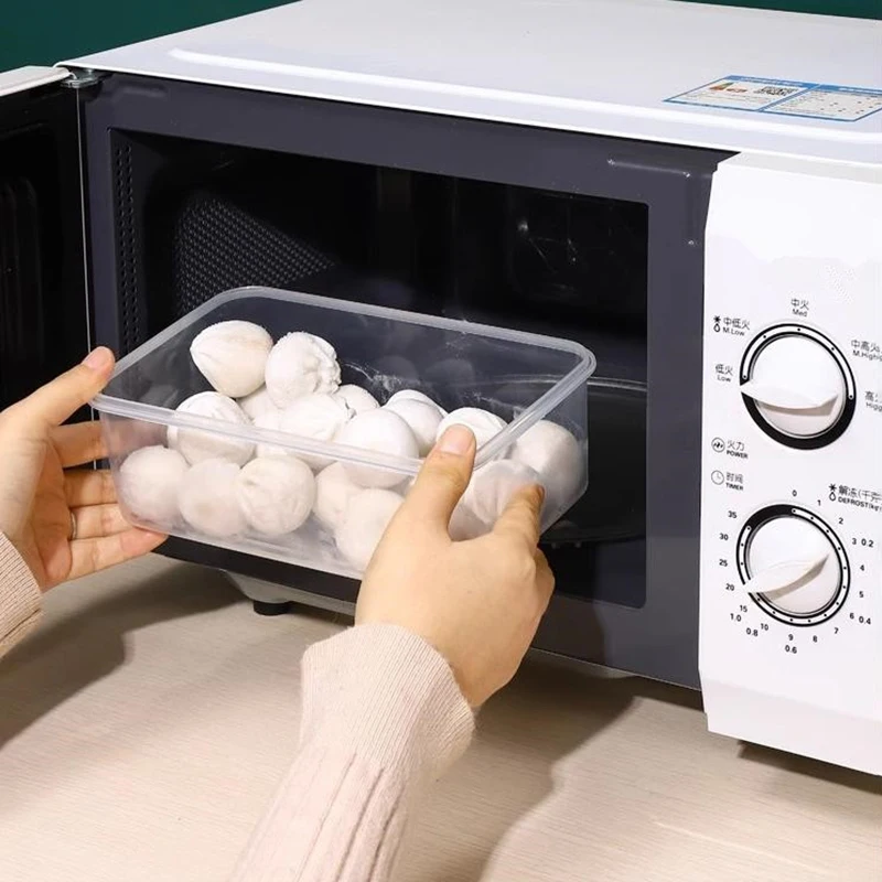 1PC 550/1000/1500/2500ml Refrigerator Food Storage Box With Plastic Lid Prepare Food Freshness Preservation Box Picnic Box thumbnail 5