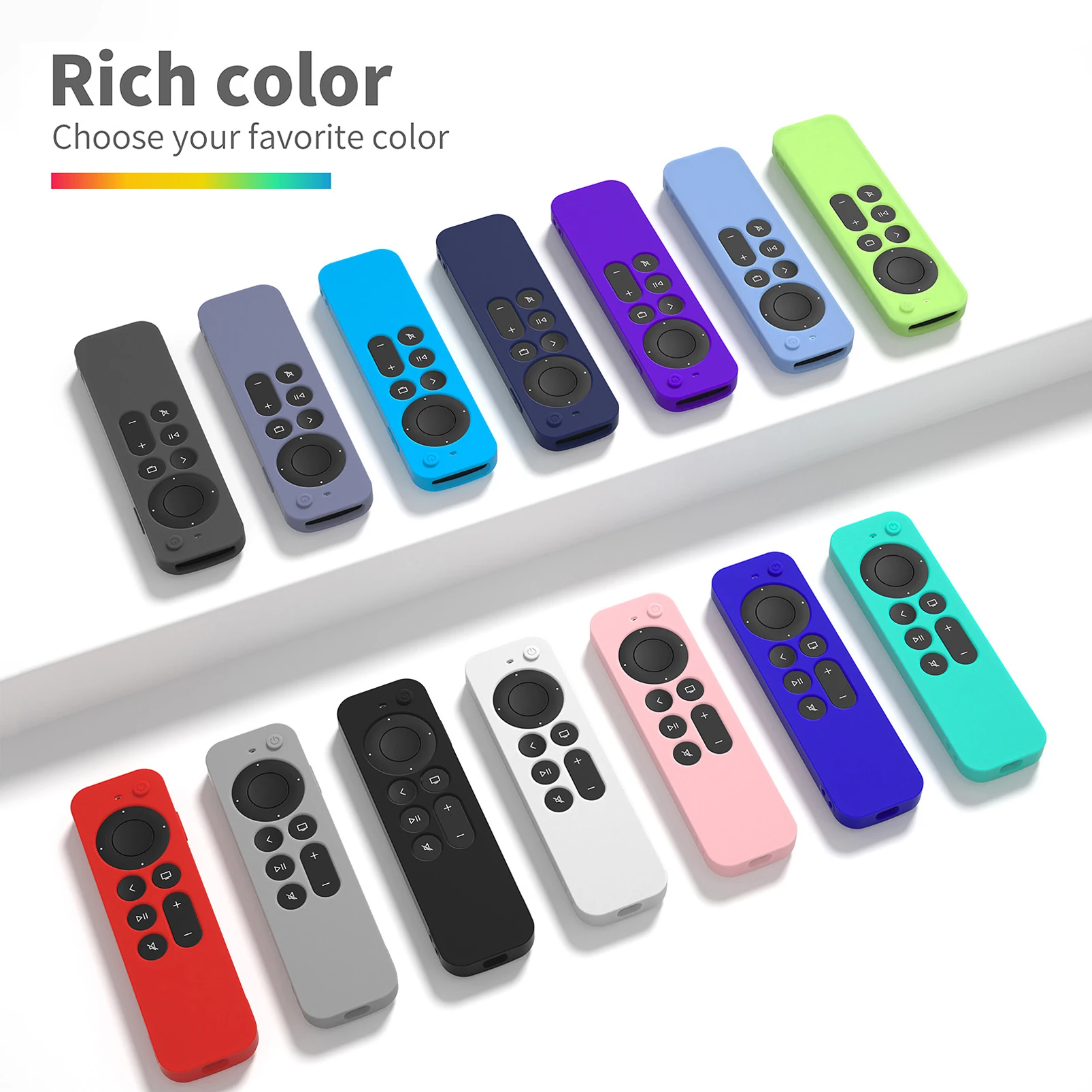 Remote Cover for Apple Siri Remote 3rd Gen Silicone Protective Remote Case for Apple TV 4K 2nd Gen Remote Shockproof Sleeve thumbnail 4