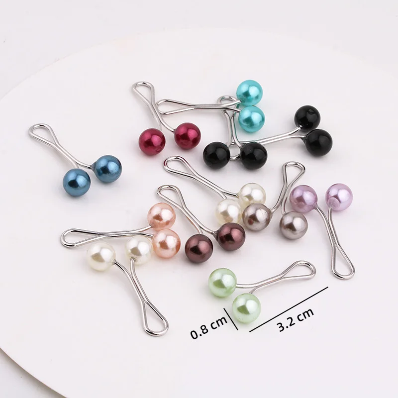 36/24/12/6PCS Pearls Pins Muslim Women Shawl Scarf Clips Lady Scarves Hijab For Women Pearl Brooch Pin Multicolor Hijab Clips thumbnail 5
