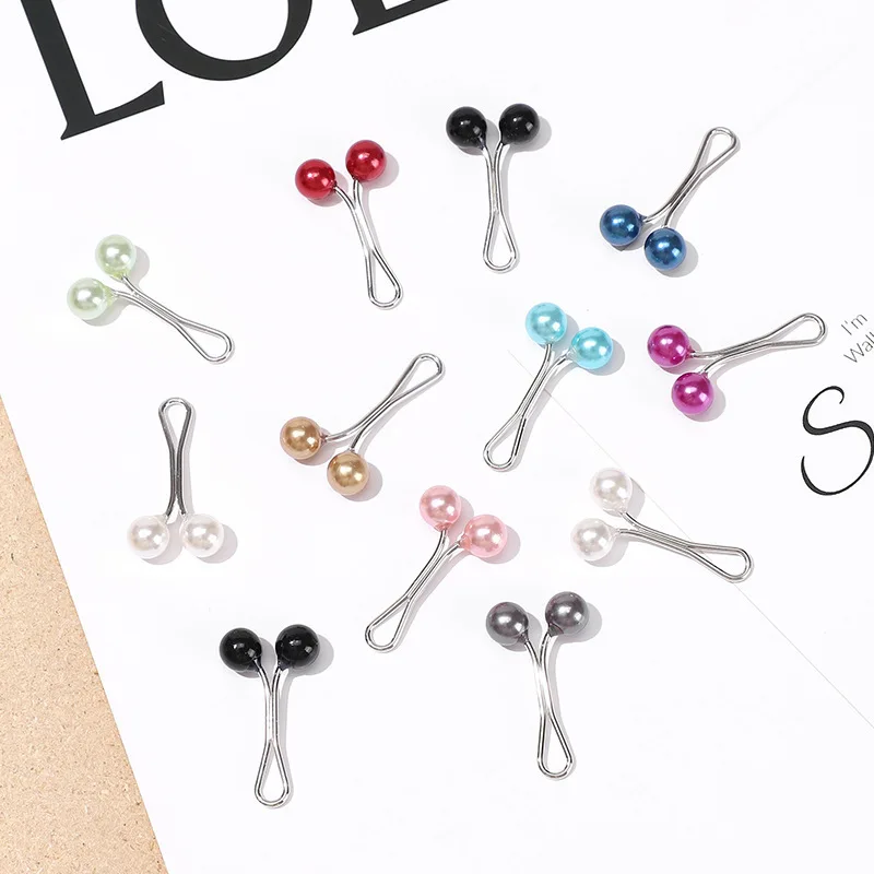 36/24/12/6PCS Pearls Pins Muslim Women Shawl Scarf Clips Lady Scarves Hijab For Women Pearl Brooch Pin Multicolor Hijab Clips thumbnail 3