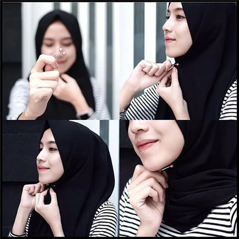 36/24/12/6PCS Pearls Pins Muslim Women Shawl Scarf Clips Lady Scarves Hijab For Women Pearl Brooch Pin Multicolor Hijab Clips thumbnail 6