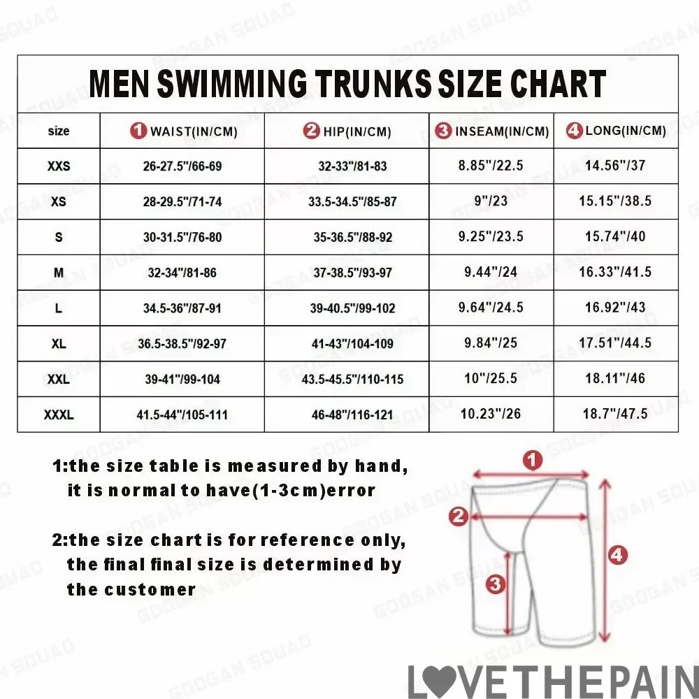 New Men Swim Jammer Swimming Trunks Professional Swim Surf Trunks Summer Beach Lycra Quick Dry Uv Protection Gym Tights Shorts thumbnail 6