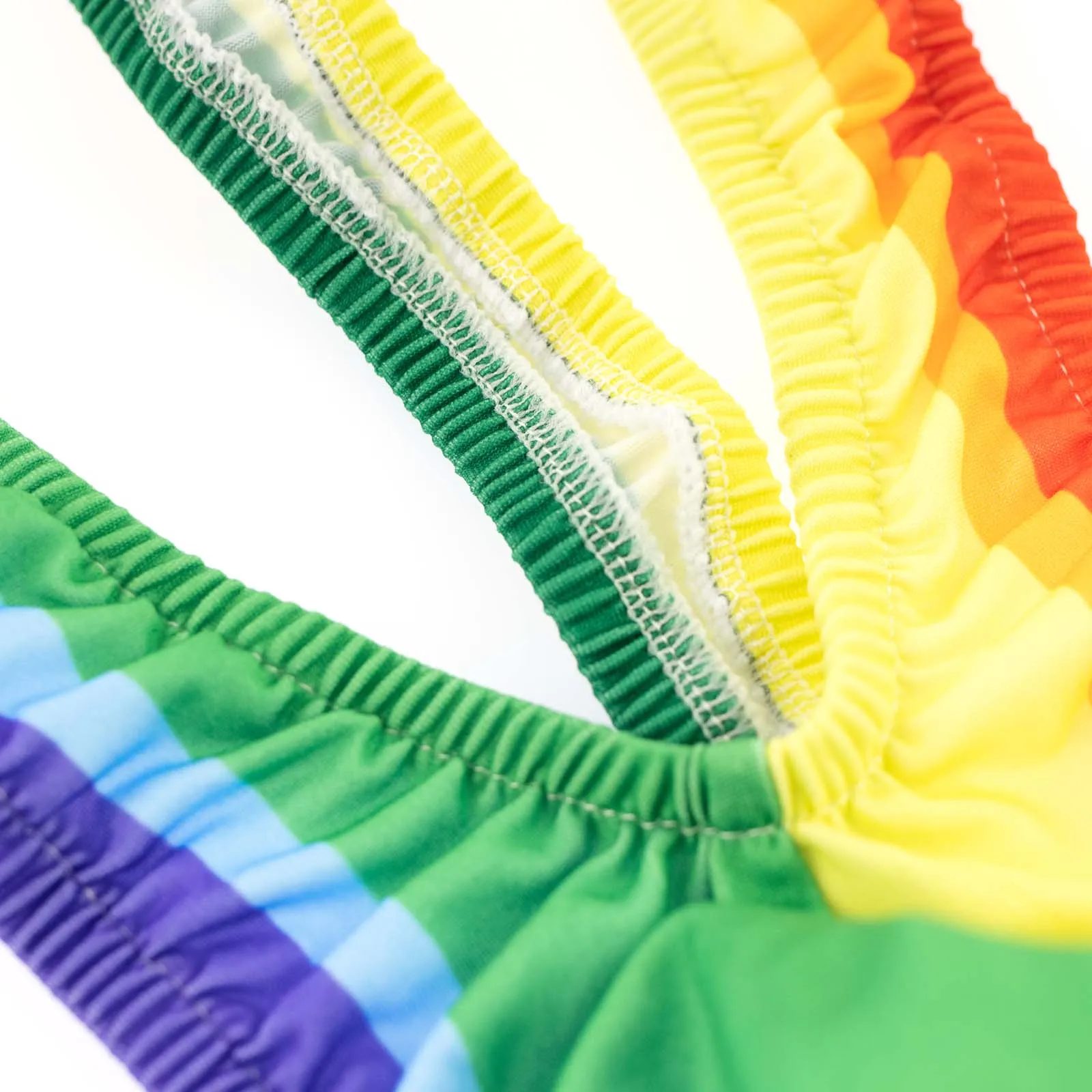 Men Sexy Erotic Lingerie Open Thong Mankini Man Rainbow One-piece Swimsuit Thong Underwear Swimwear Bathing Suit Bodysuit thumbnail 4