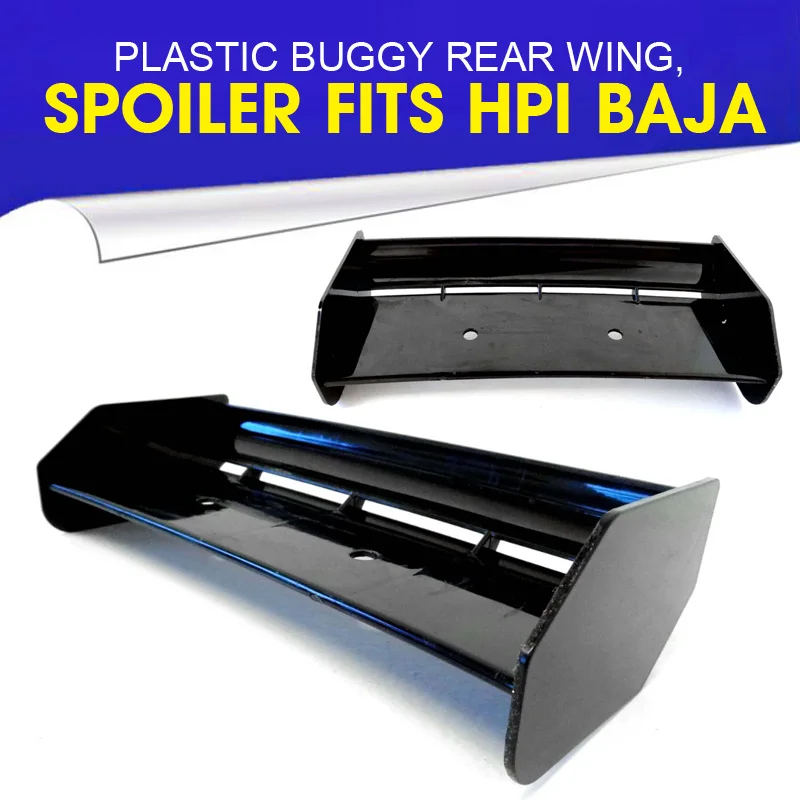 New Black Plastic Buggy Rear Wing Spoiler Fits for 1/5 Rovan HPI Baja 5B King Motor rc car accessories rc crawler car parts thumbnail 3