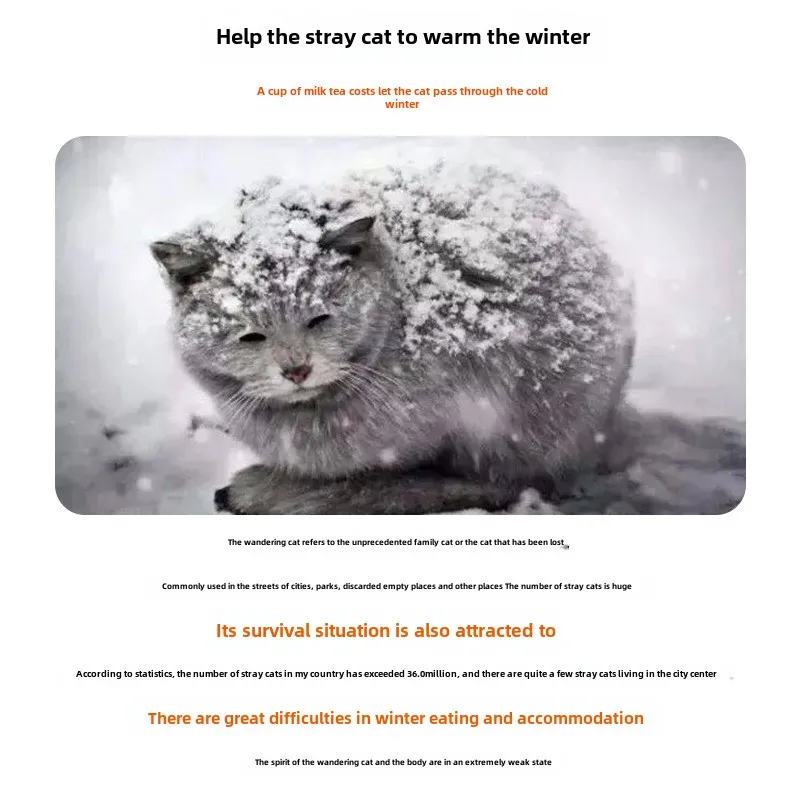 Stray Cat dog House Waterproof Outdoor Winter Warm Pet Cave Sleeping Beds Home Foldable Washable for Small Dog Puppy Supplies thumbnail 2