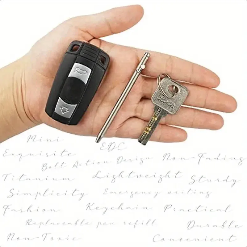 Portable Mini Titanium Pen EDC Gadget Outdoor Personality Creative Signature Pen thumbnail 5