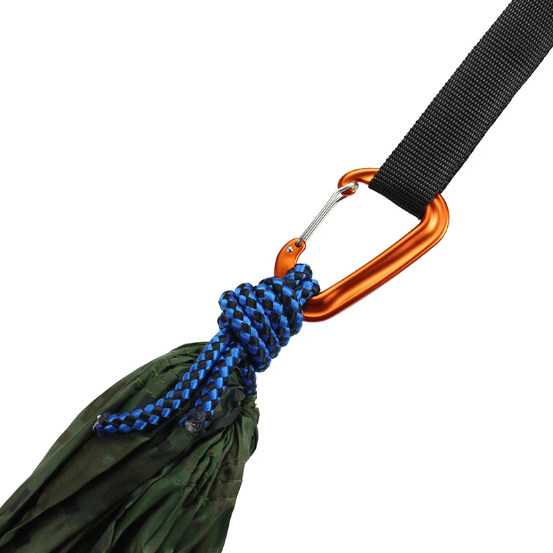 12KN Small Climbing Carabiner D-Shape Mountaineering Buckle Hook Safety Lock Outdoor Camping Hiking Key Chain thumbnail 4
