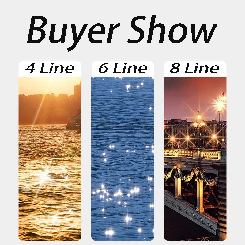 Lightdow 6 Line Normal Star Filter Camera Lens Filter 49mm 52 55 58 62 67 72 77 82mm for Canon Nikon Fuji Sony DSLR Camera thumbnail 6