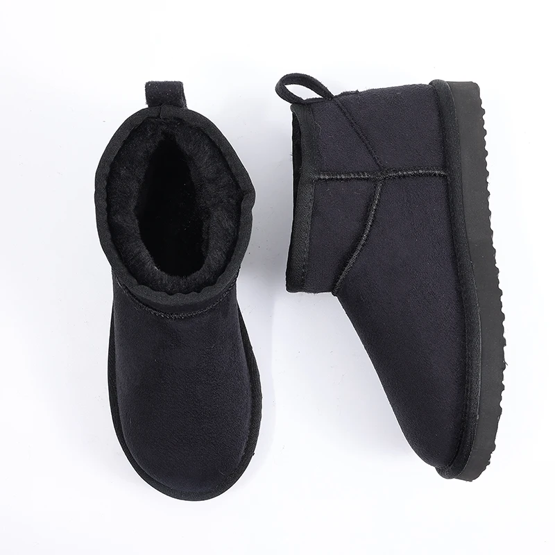 Smile PoP New Winter Cotton Women Boots Warm Suede Women Shoes Casual Plush Mini Cotton Snow Boots Nonslip Furry Ankle Shoes thumbnail 6