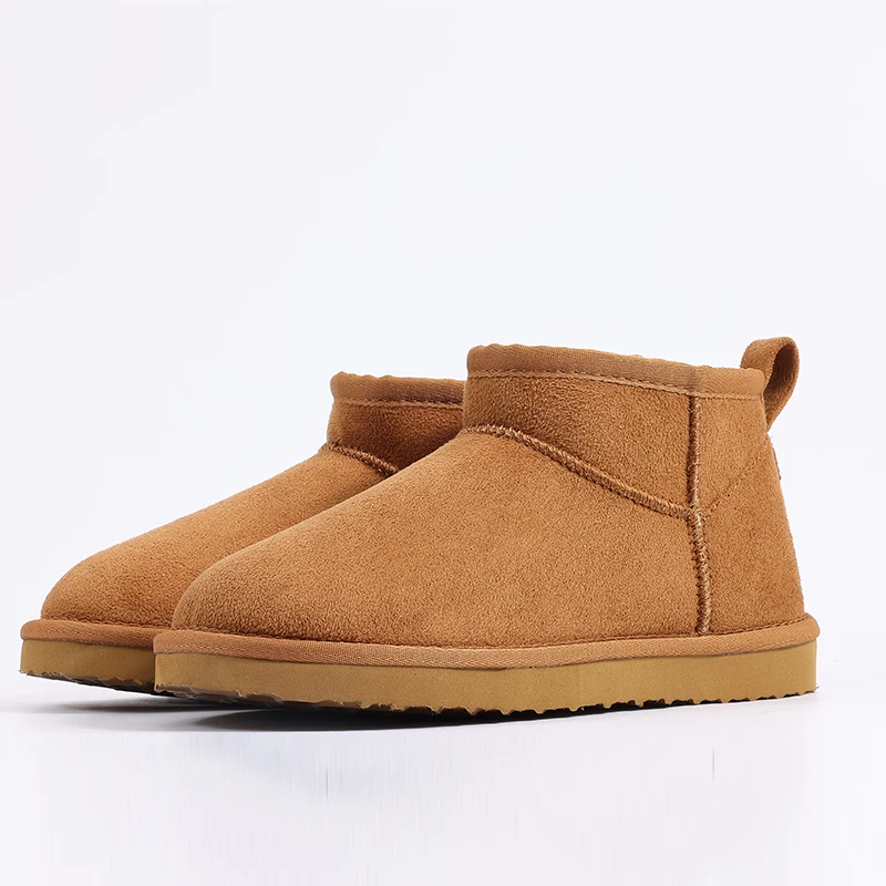 Smile PoP New Winter Cotton Women Boots Warm Suede Women Shoes Casual Plush Mini Cotton Snow Boots Nonslip Furry Ankle Shoes thumbnail 3