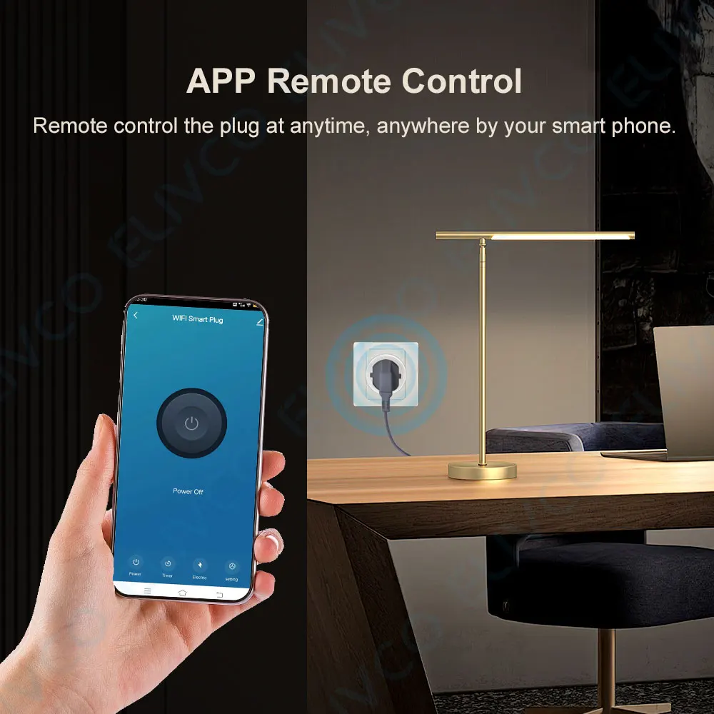 Tuya WiFi smart plug 16/20A Smart Socket Remote Control Timing Support Alexa Google Assistant Voice Control thumbnail 4