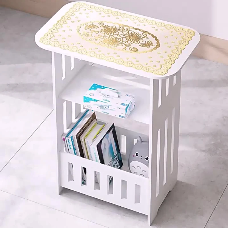 Modern Nordic Style Wooden Storage Table - Multipurpose Bedside & Living Room Organizer, Non-Waterproof Wood Material thumbnail 5