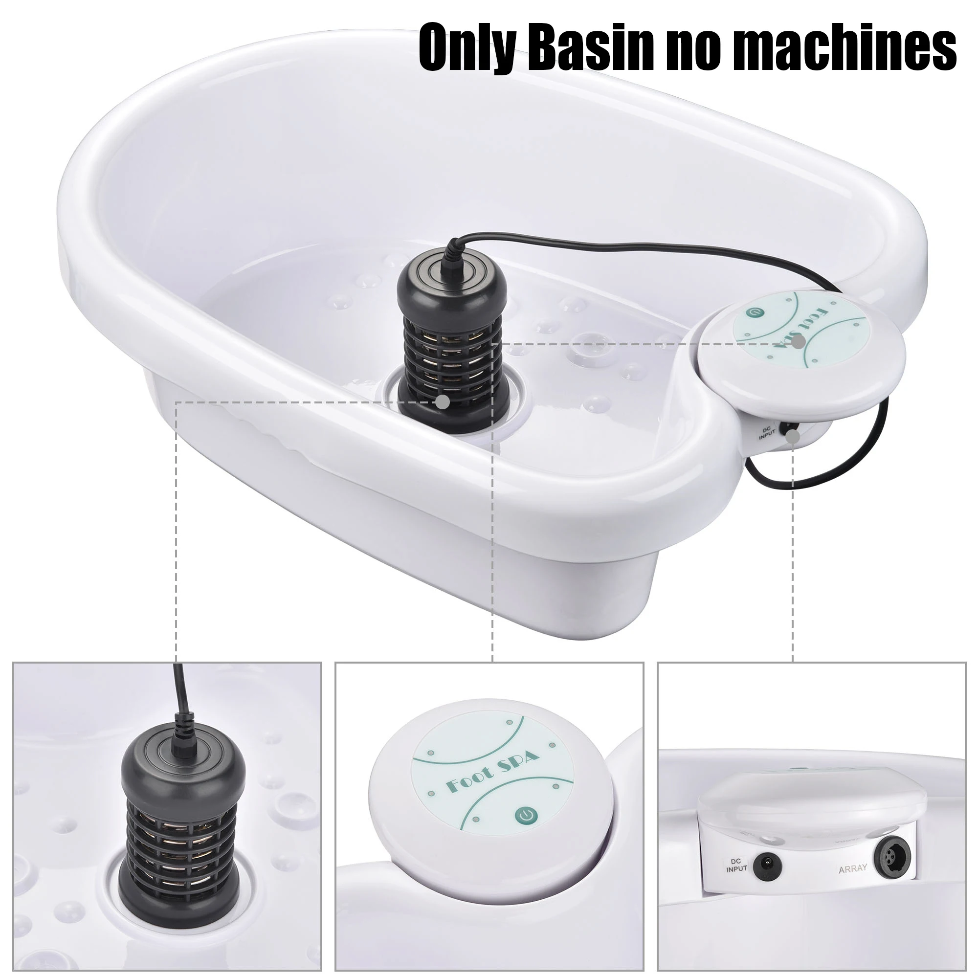 Detox Ion Foot Spa Bath Basin for FootBath Cleanse Footspa Vibration Best Foot Bath Arrays Aqua Fold Basin Health Care Therapy thumbnail 5