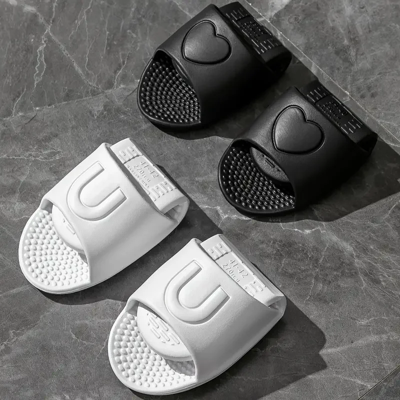 EVA Soft Foldable Slippers for Women Portable Travel Indoor Bathroom Massage Sandals Unisex Quick Dry Non Slip Flat Home Slides thumbnail 2