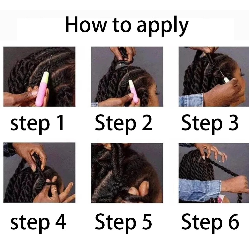 Senegalese Twist Hair Crochet Braided 24inch Synthetic Dreadlocks Crochet Hair Braids 30 Roots/Pack Senegalese Twist Box Braids thumbnail 6