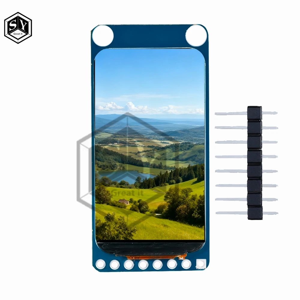 1.47" 1.47 Inch 172x320 SPI Full Color TFT HD IPS Screen LCD LED Display Module 172*320 ST7789 Controller 3.3V SPI Interface thumbnail 4