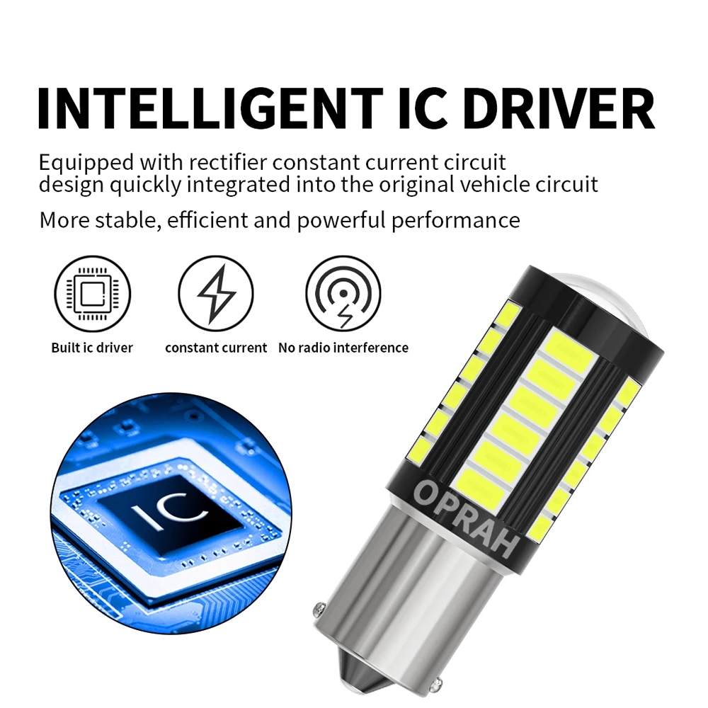 10pcs LED Car Truck Signal Lights 12V 24V Canbus BAU15S PY21W P21W 1157 BAY15D Bulb 7440 7443 Bulb 5630SMD DRL Turn Signal Light thumbnail 4