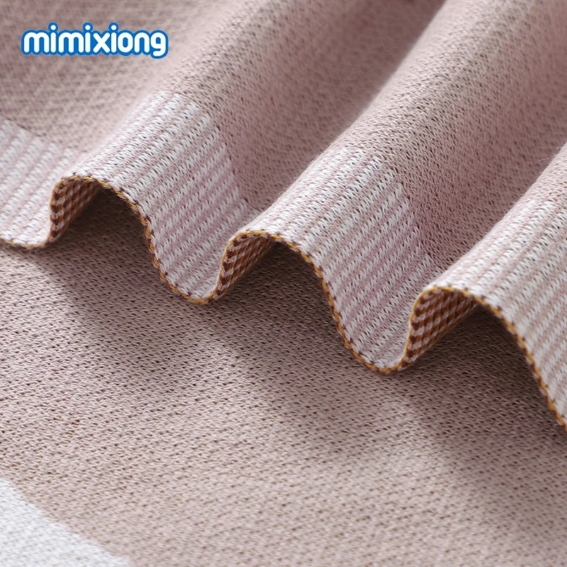 Baby Blankets Quilts 90*70cm Knitted Newborn Boys Girls Stroller Basket Swaddle Wrap Sleeping Sack Infant Cotton Bedding Covers thumbnail 5