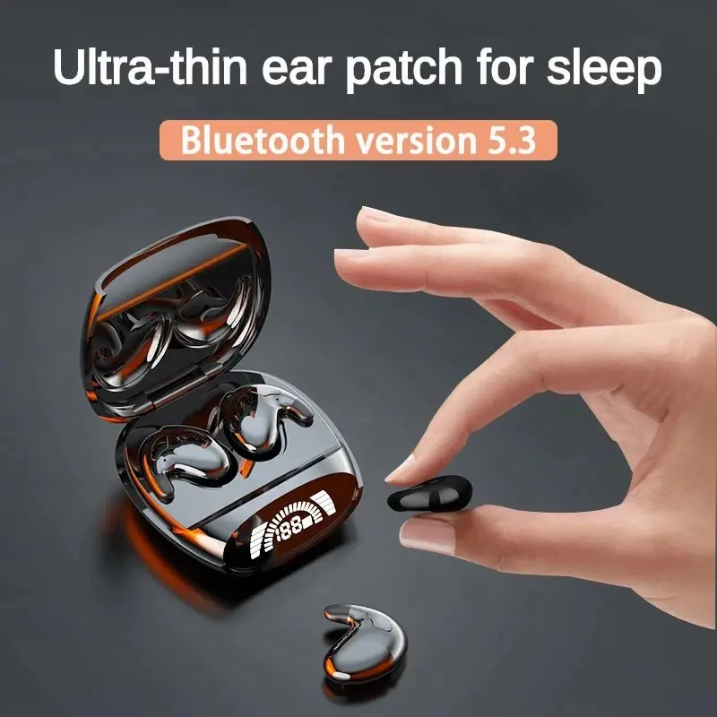Sleep Invisible Earphones Ipx5 Waterproof Noise Reduction Wireless Bluetooth With Microphone For Iphone Huawei Samsung New 2025 thumbnail 3