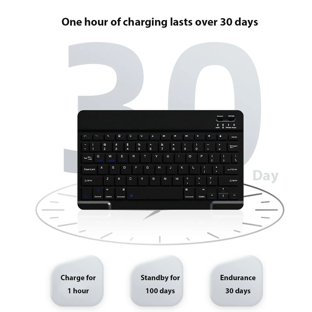 Bluetooth Wireless Keyboard Universal Mobile Phone Tablet Keyboard And Mouse Mini Bluetooth Keyboard Ipad Keyboard Accessories thumbnail 6