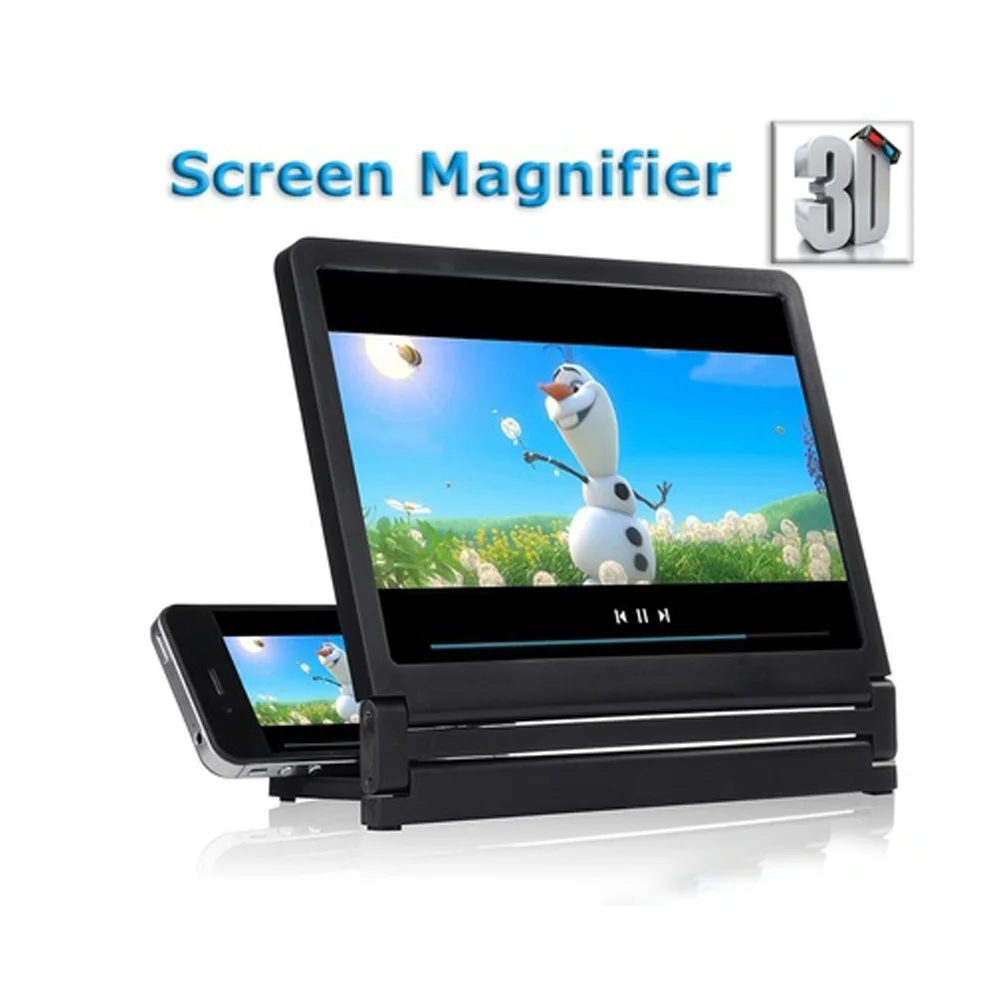 Portable HD Video Screen Magnifier Bracket 3D Mobile Phone Screen Amplifier Stand Folding Screen Magnifier Phone Accessories thumbnail 2