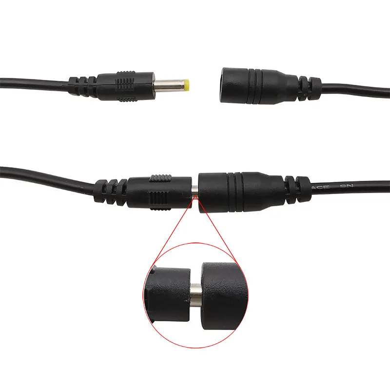 DC 4.0mm x 1.7mm Male Plug Female Jack DC Power Charging Cable Connector DC Power Wire Pigtail for CCTV Camera LED Strip Light thumbnail 5
