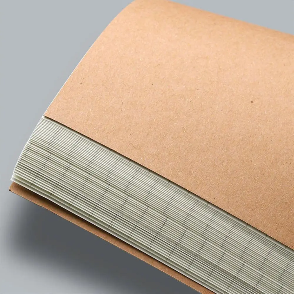 High Quality A4/B5 Notebook Kraft Cover Grid/Lined/Blank Notepad Sketchbook School thumbnail 2