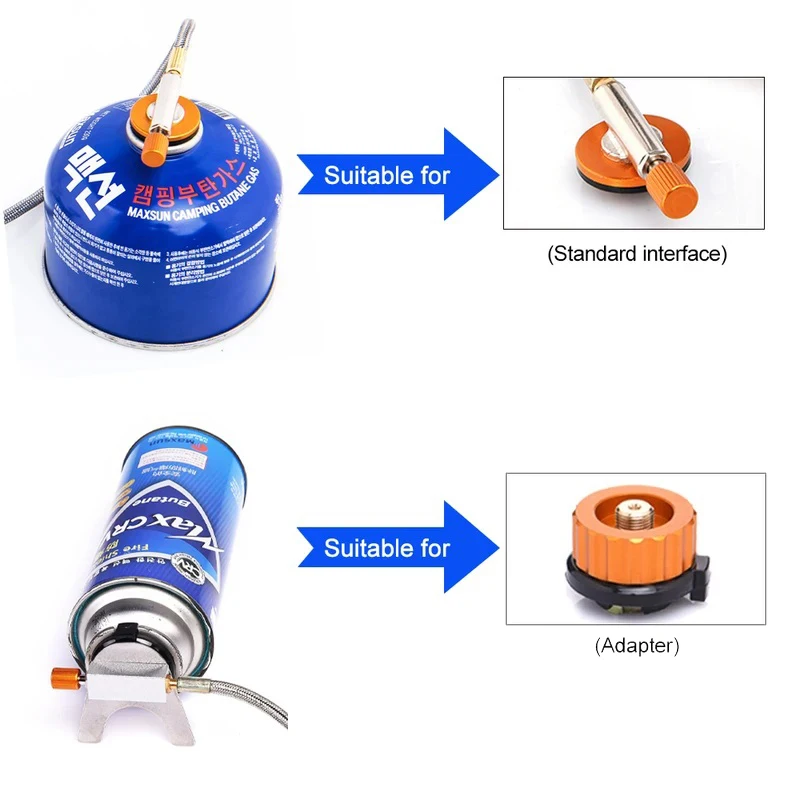 Camping Gas Stove Portable Folding Outdoor Backpacking Stove Tourist Equipment For Cooking Hiking Picnic 3500W thumbnail 2