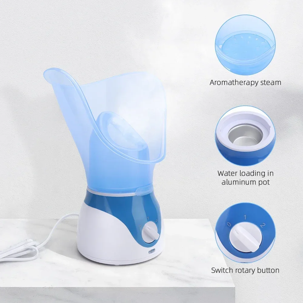 Face Steamer Facial Heating Sprayer Skin Moisturizing Pore Cleaner Facial Hot Fog Steamer Home SPA Machine Care Skin Humidifier thumbnail 5