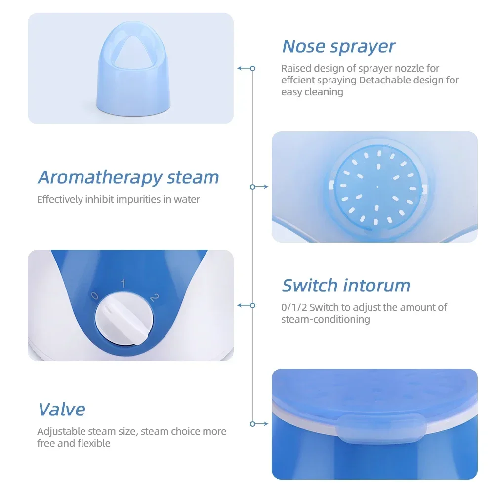 Face Steamer Facial Heating Sprayer Skin Moisturizing Pore Cleaner Facial Hot Fog Steamer Home SPA Machine Care Skin Humidifier thumbnail 4