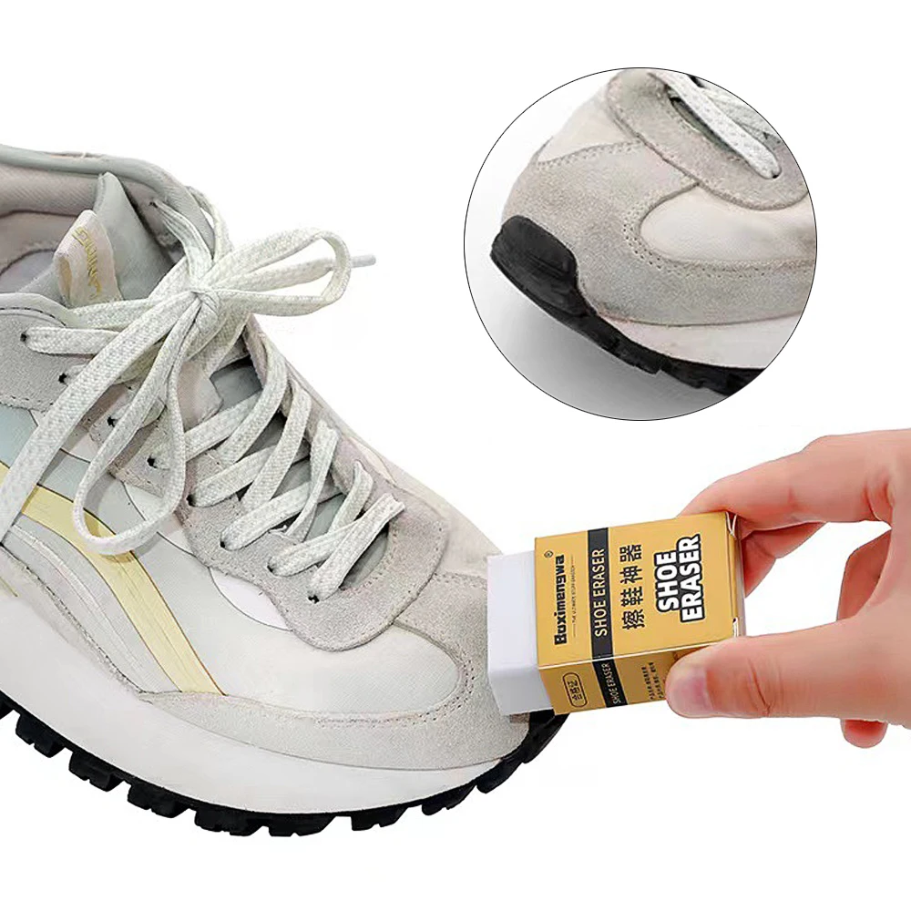 Eraser Shoe Brush White Rubber Block Super Clean Suede Sheepskin Matte Cleaner Leather Scrubbe Sneakers Shoes Care Cleaning Tool thumbnail 3