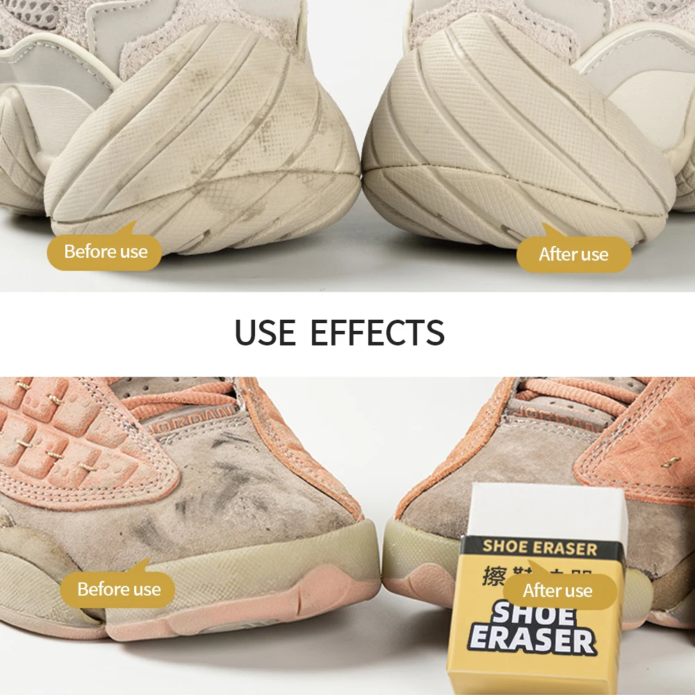 Eraser Shoe Brush White Rubber Block Super Clean Suede Sheepskin Matte Cleaner Leather Scrubbe Sneakers Shoes Care Cleaning Tool thumbnail 4