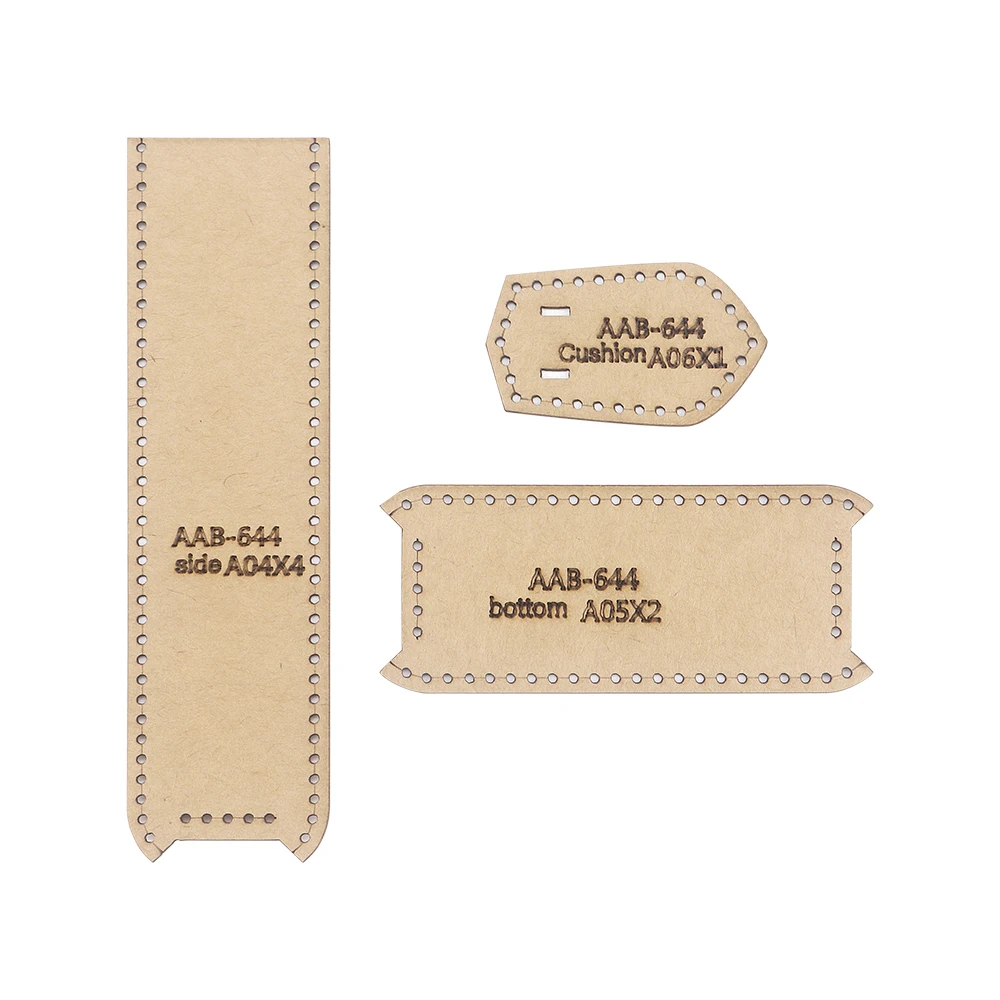 1set DIY Leathercraft Kraft Paper Pattern Templates Kit for Small Crossbody Bags & Phone Bags - Handmade Stencil Mold Supplies thumbnail 3