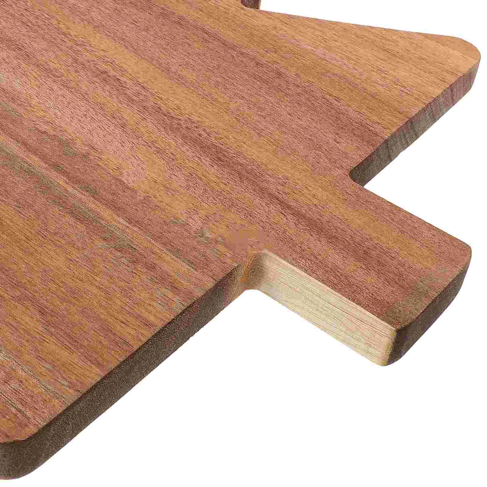 Christmas Tree Cutting Board Charcuterie Board Wooden Plate Butter Board Dessert Plate Shaped Board Kitchen Accessories Dining thumbnail 6