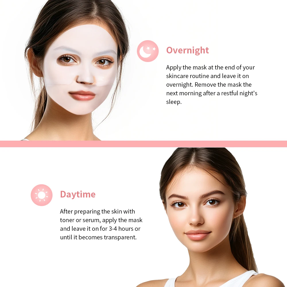 Bio-Collagen Deep Face Mask Shrink Pores Deep Hydrating Overnight Mask Moisturizing Refreshing Brightening Face Skin Care thumbnail 6