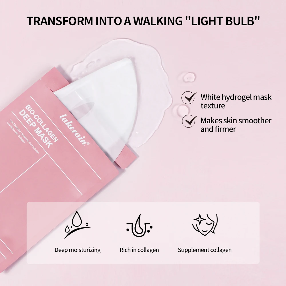 Bio-Collagen Deep Face Mask Shrink Pores Deep Hydrating Overnight Mask Moisturizing Refreshing Brightening Face Skin Care thumbnail 5