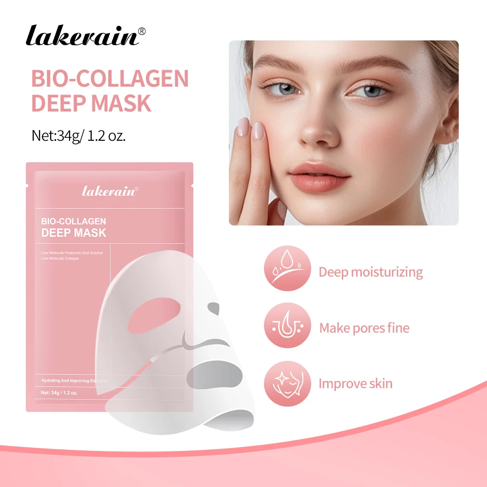Bio-Collagen Deep Face Mask Shrink Pores Deep Hydrating Overnight Mask Moisturizing Refreshing Brightening Face Skin Care thumbnail 2